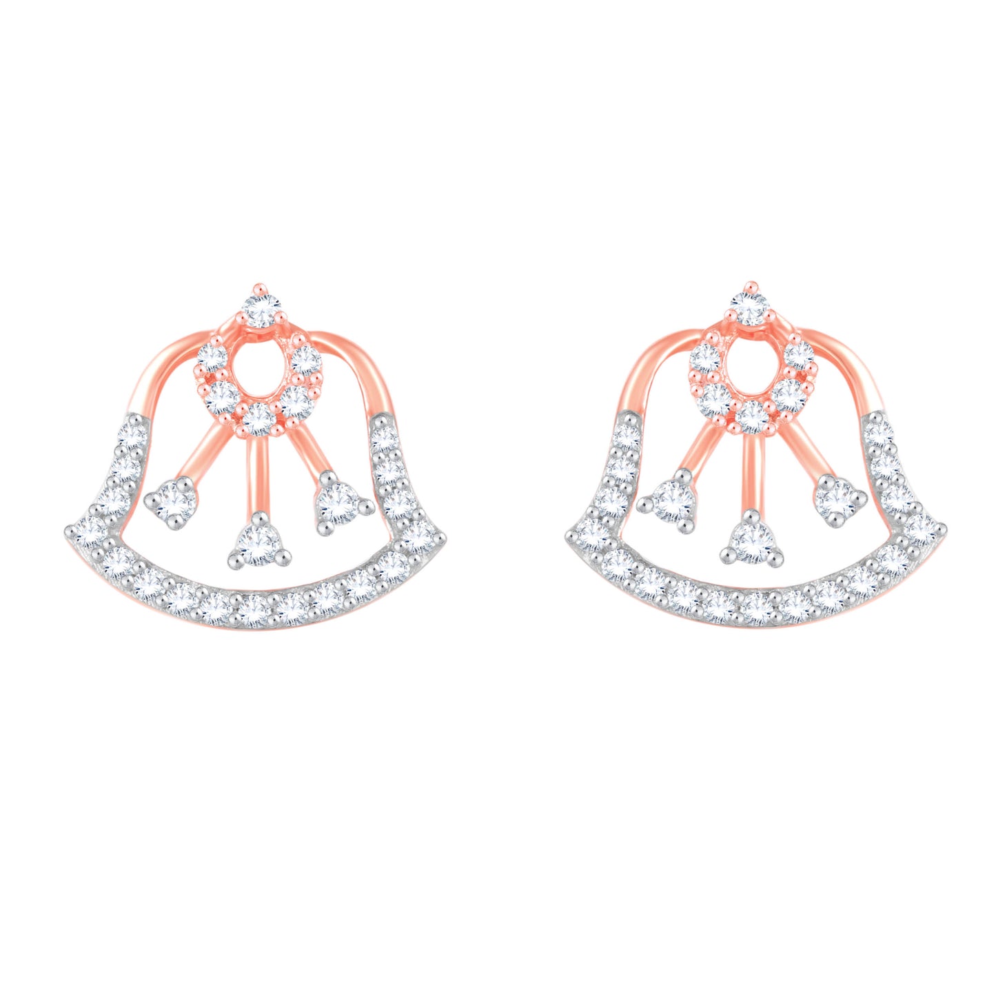 Diamond Earring for her in Rose Gold DER23914