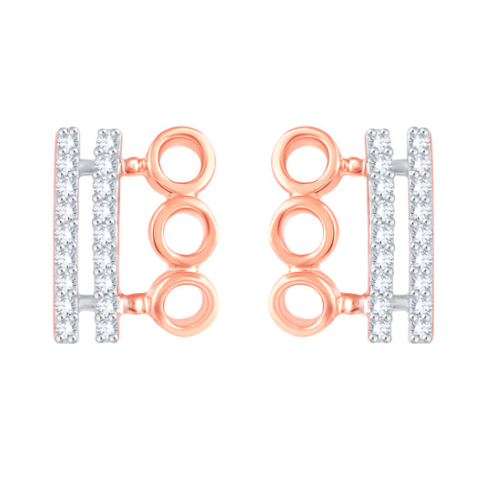 Diamond Earring for her in Rose Gold DER23918