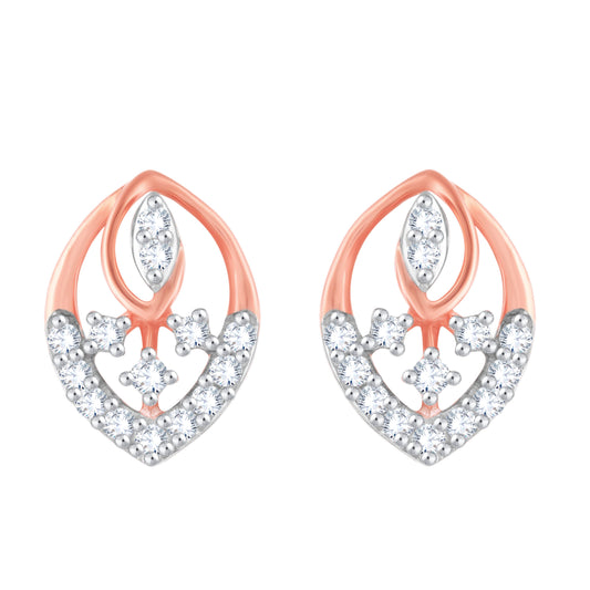 Diamond Earring for her in Rose Gold DER23919