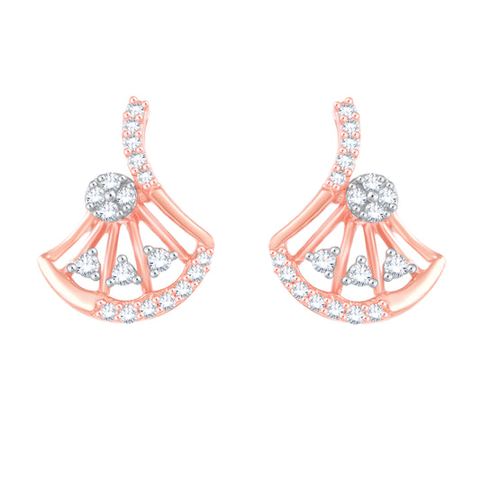 Diamond Earring for her in Rose Gold DER23920