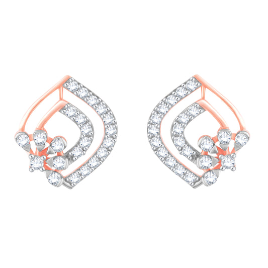 Diamond Earring for her in Rose Gold DER23928