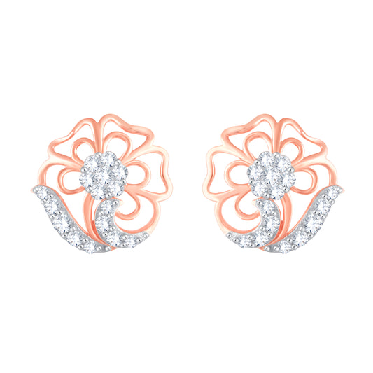 Diamond Earring for her in Rose Gold DER23932