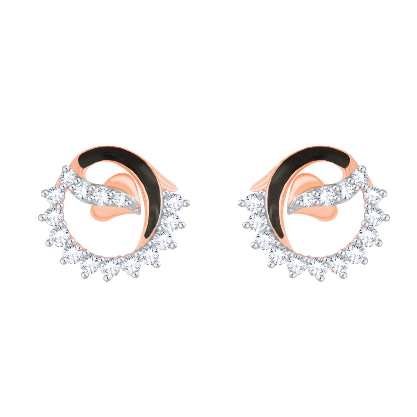 Diamond Earring for her in Rose Gold DER23934