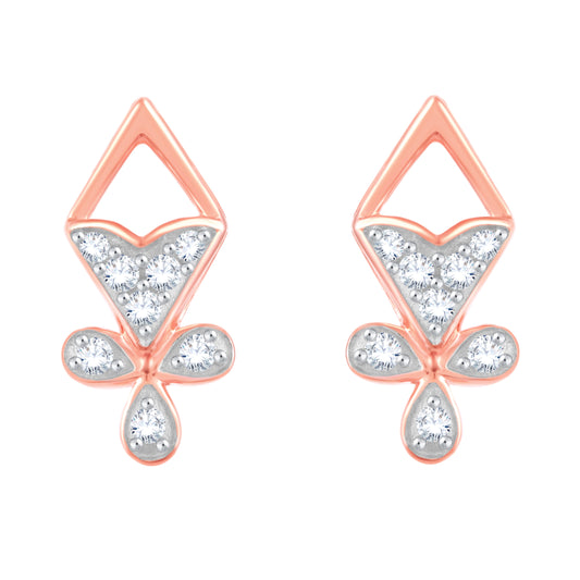 Diamond Earring for her in Rose Gold DER23948