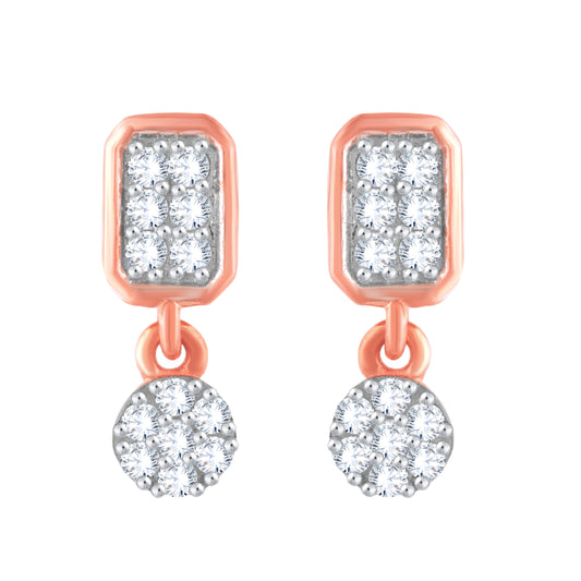 Diamond Earring for her in Rose Gold DER23953