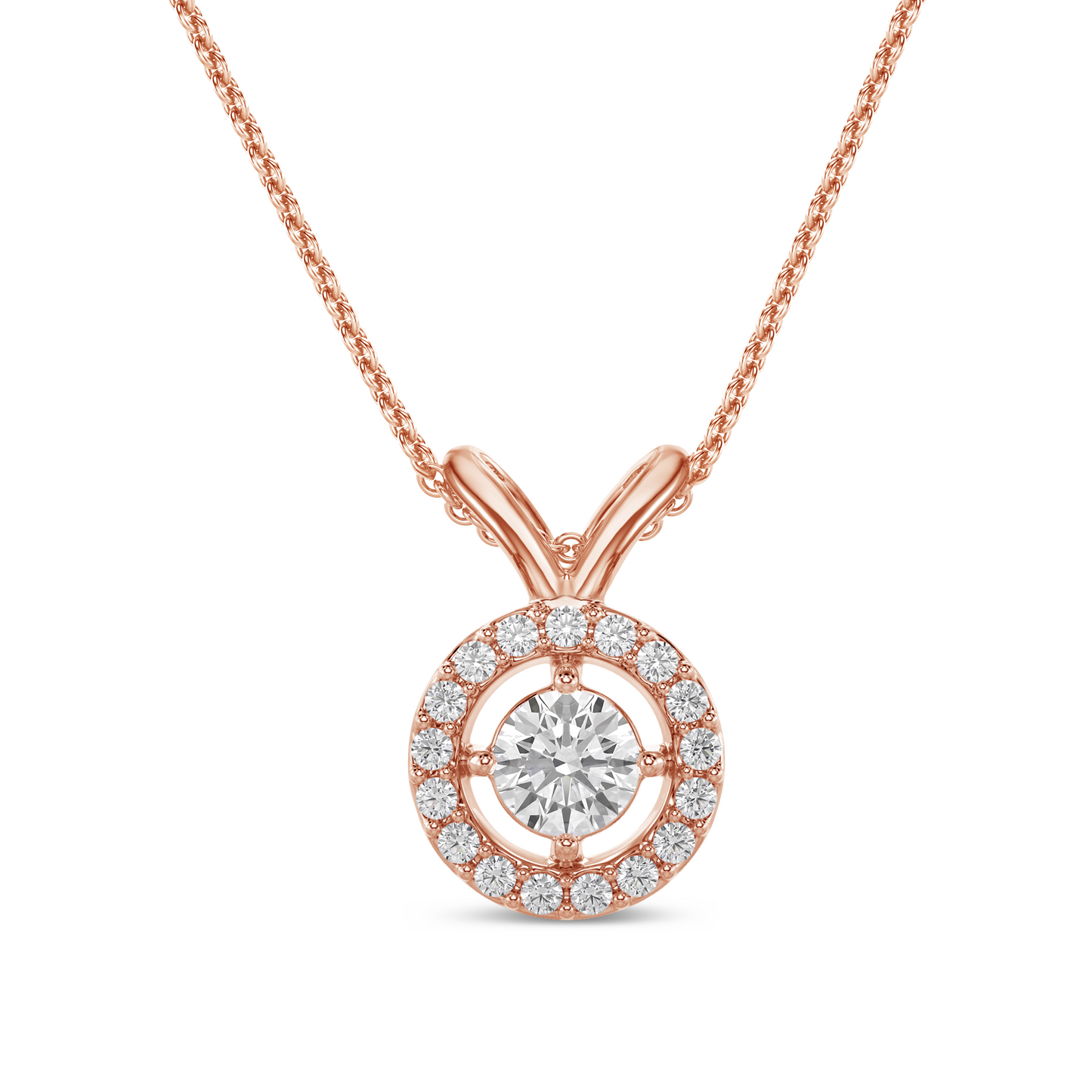 Nemra Disc Diamond Pendant