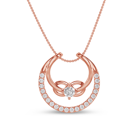 Talia Half Moon Diamond Pendant