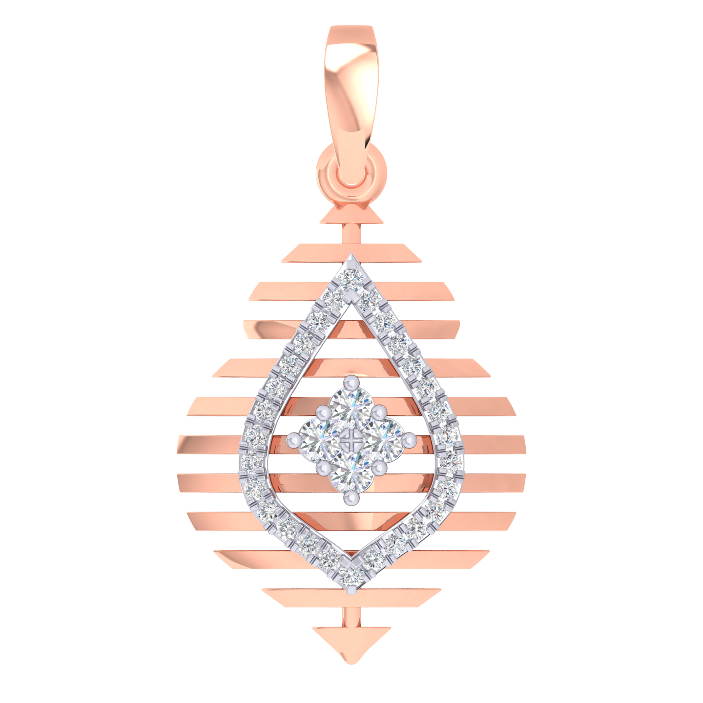 Bisha Drop Diamond Pendant