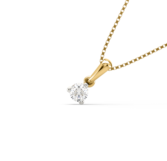 Diamond Pendant for her in Yellow Gold DPD21245