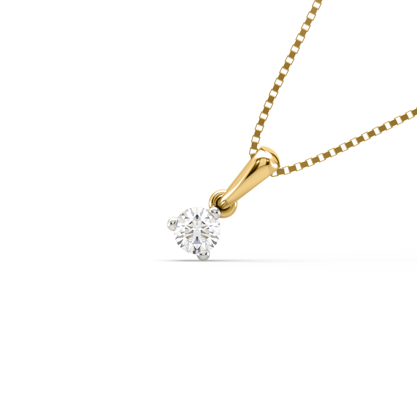 Diamond Pendant for her in Yellow Gold DPD21248