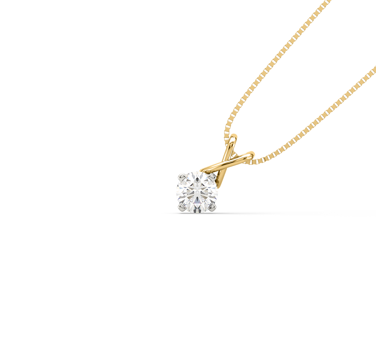 Diamond Pendant for her in Yellow Gold DPD21258