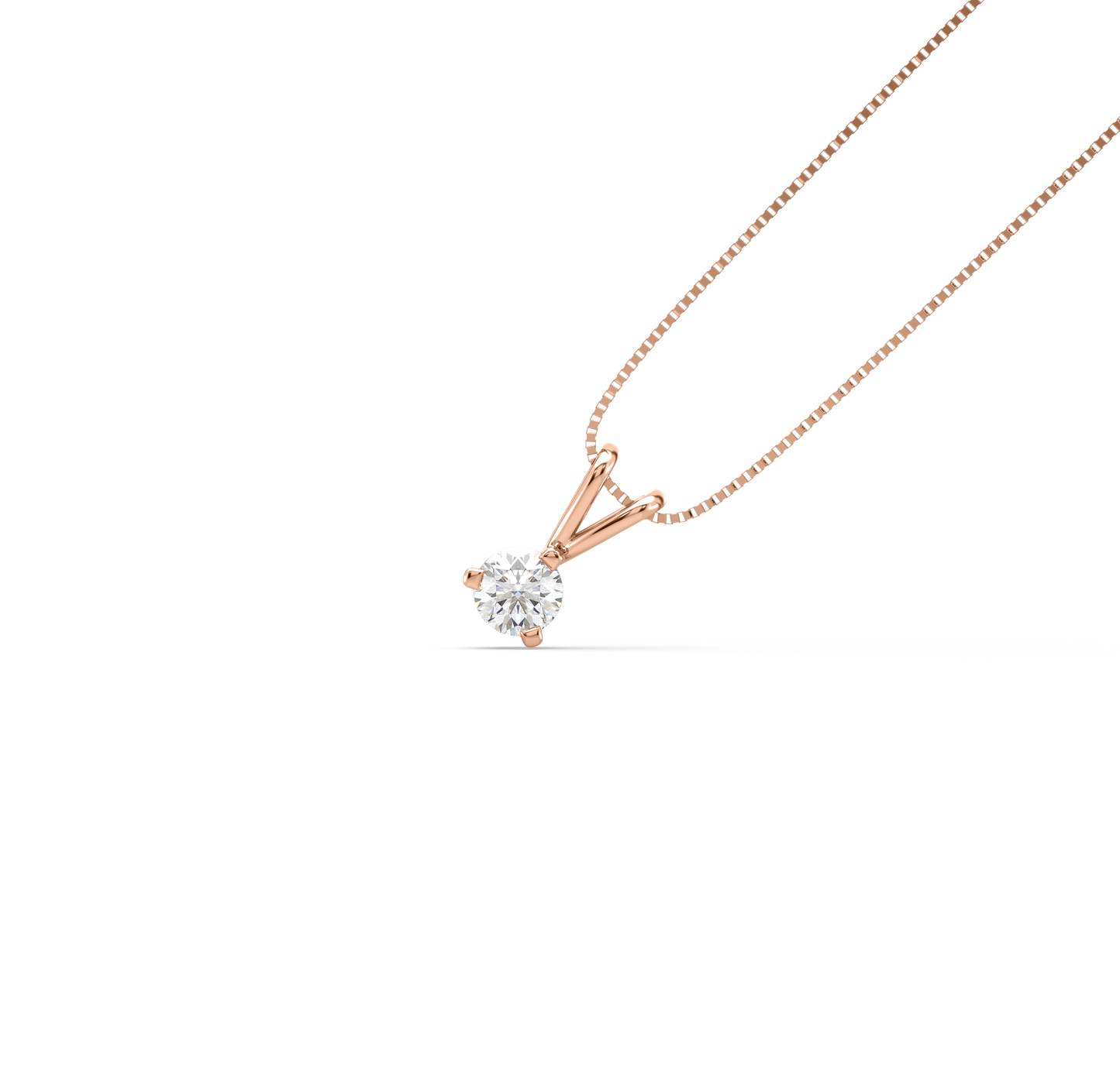 Diamond Pendant for her in Rose Gold DPD21266