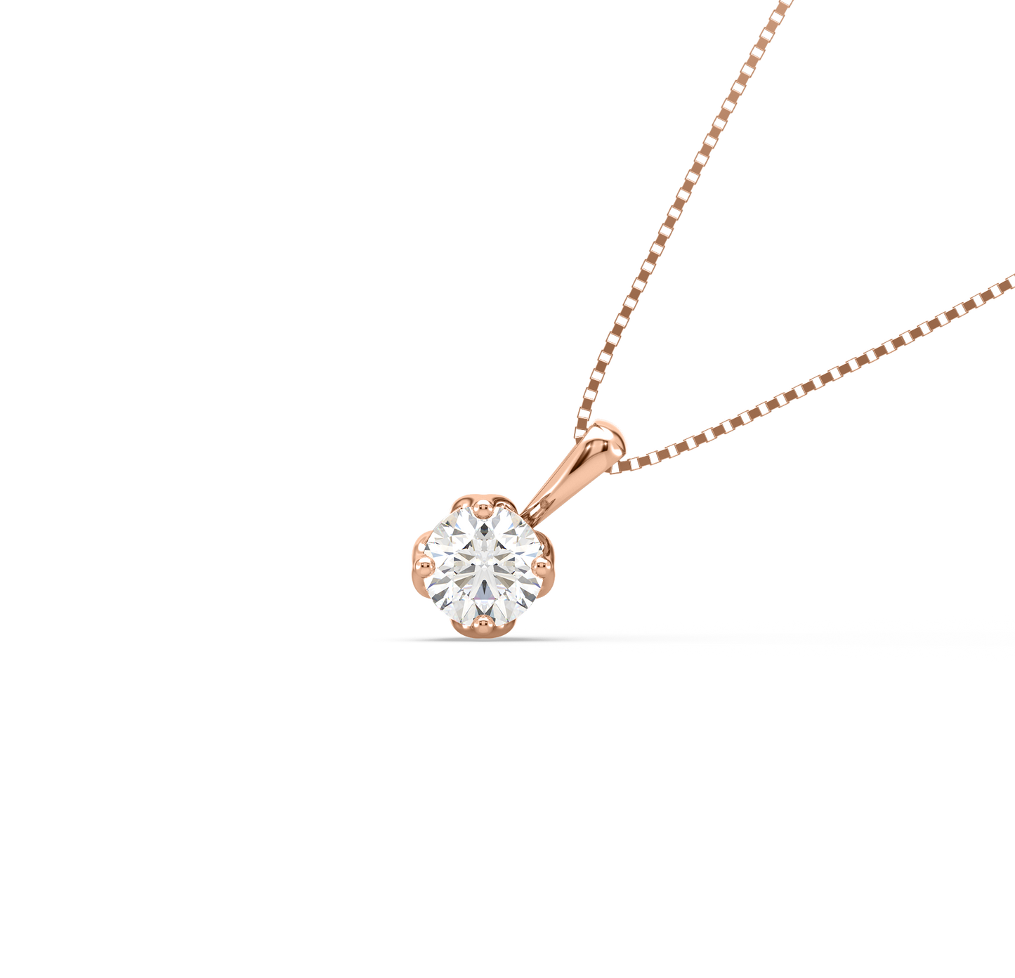 Diamond Pendant for her in Rose Gold DPD21270