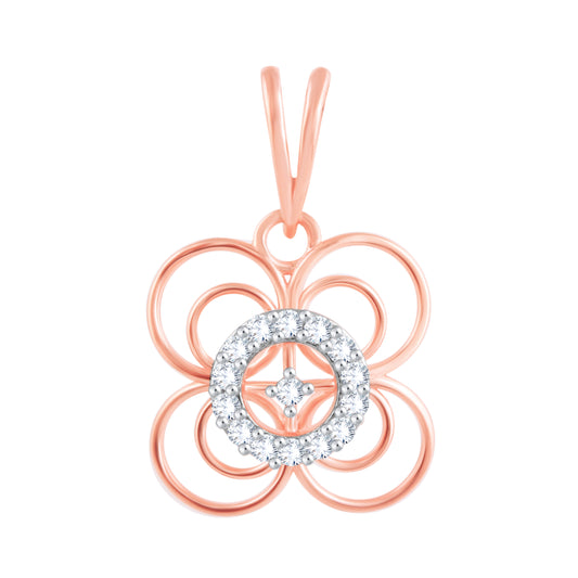 Diamond Pendant for her in Rose Gold - DPD22066