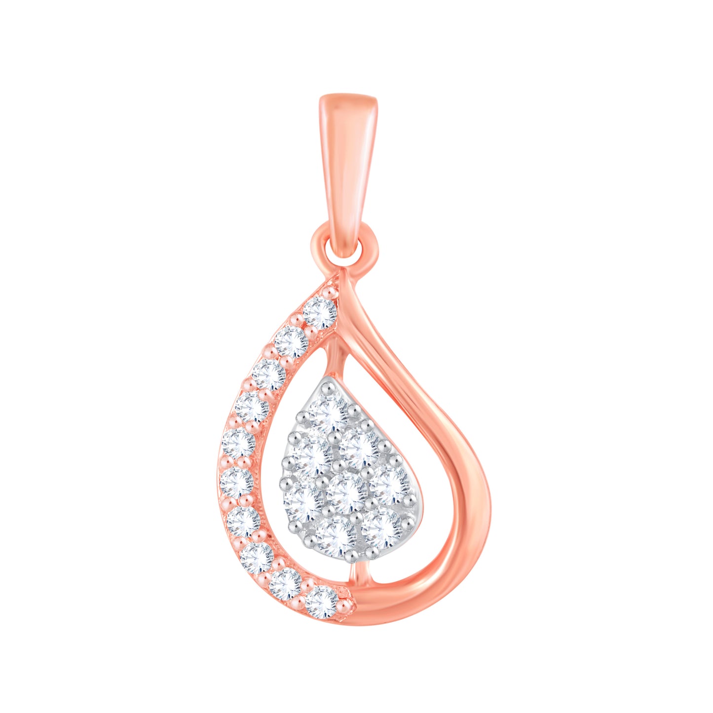 Diamond Pendant for her in Rose Gold DPD22107