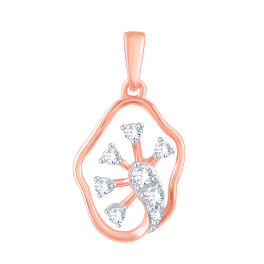 Diamond Pendant for her in Rose Gold DPD22112