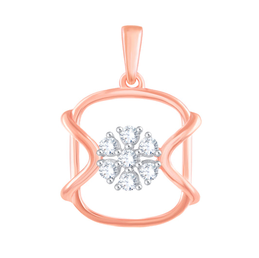 Diamond Pendant for her in Rose Gold DPD22113