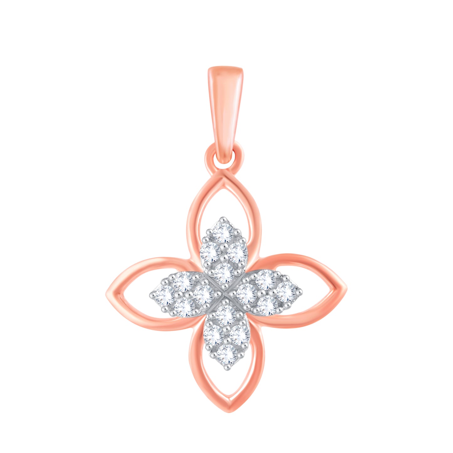 Diamond Pendant for her in Rose Gold DPD22121