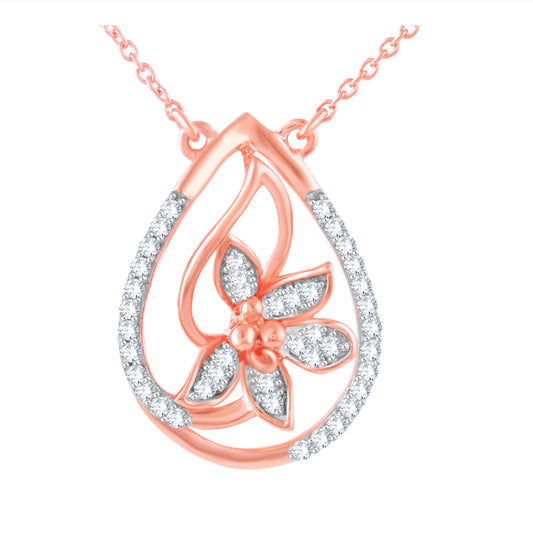 Diamond Pendant for her in Rose Gold DPD22137