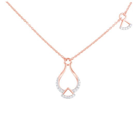 Diamond Pendant for her in Rose Gold DPD22139