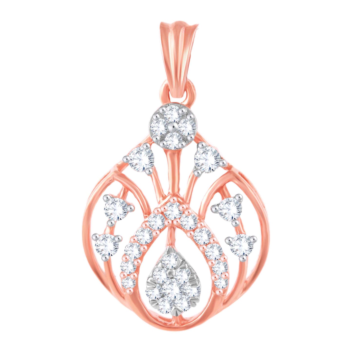 Diamond Pendant for her in Rose Gold DPD22144