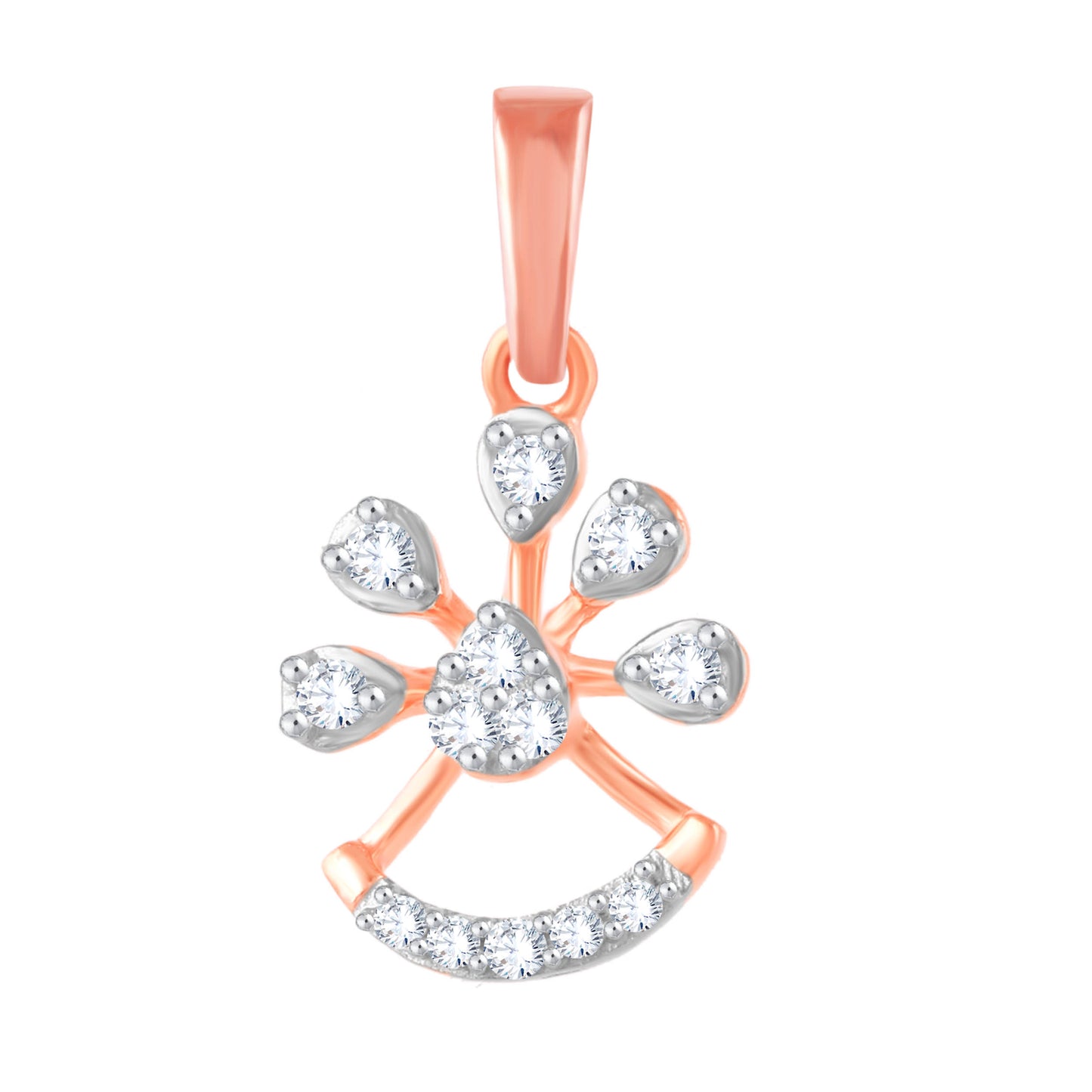 Diamond Pendant for her in Rose Gold DPD22145