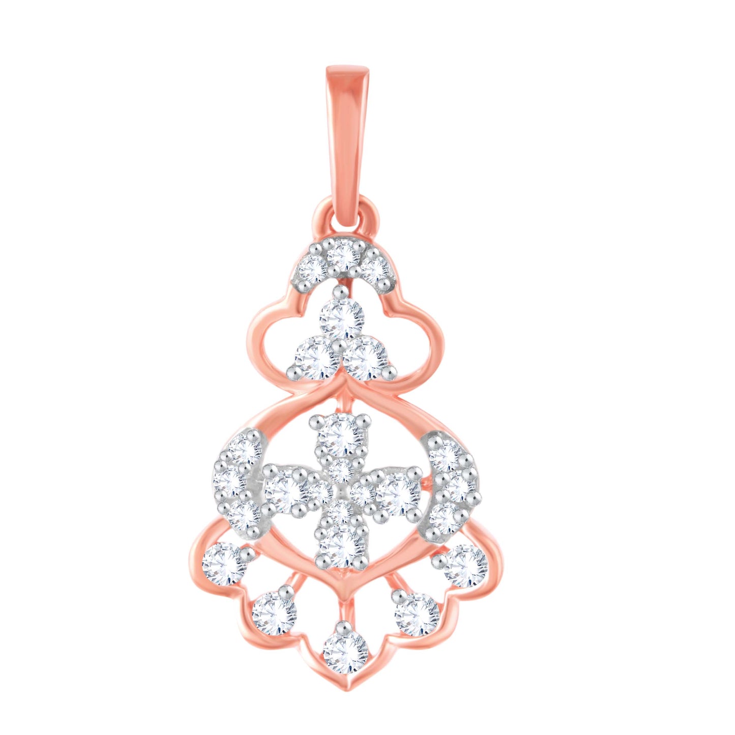 Diamond Pendant for her in Rose Gold DPD22157