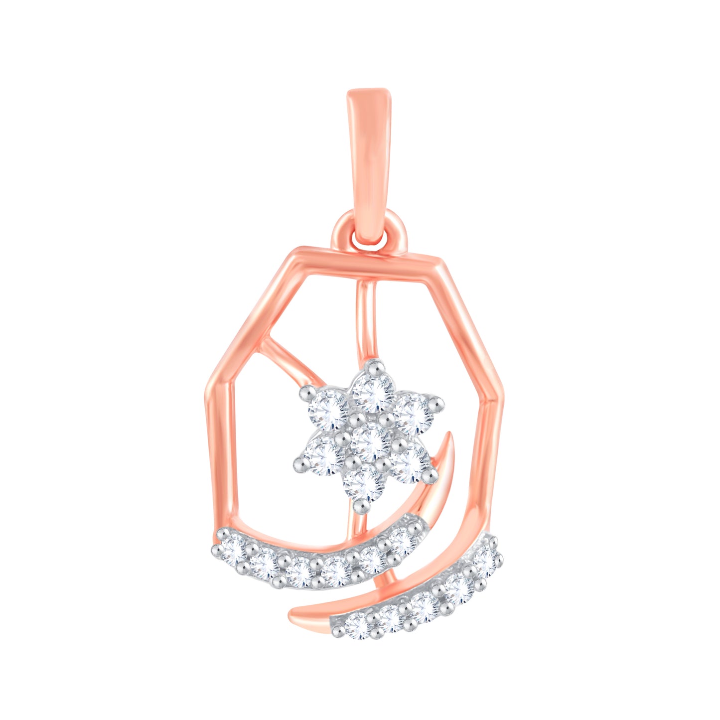 Diamond Pendant for her in Rose Gold DPD22176