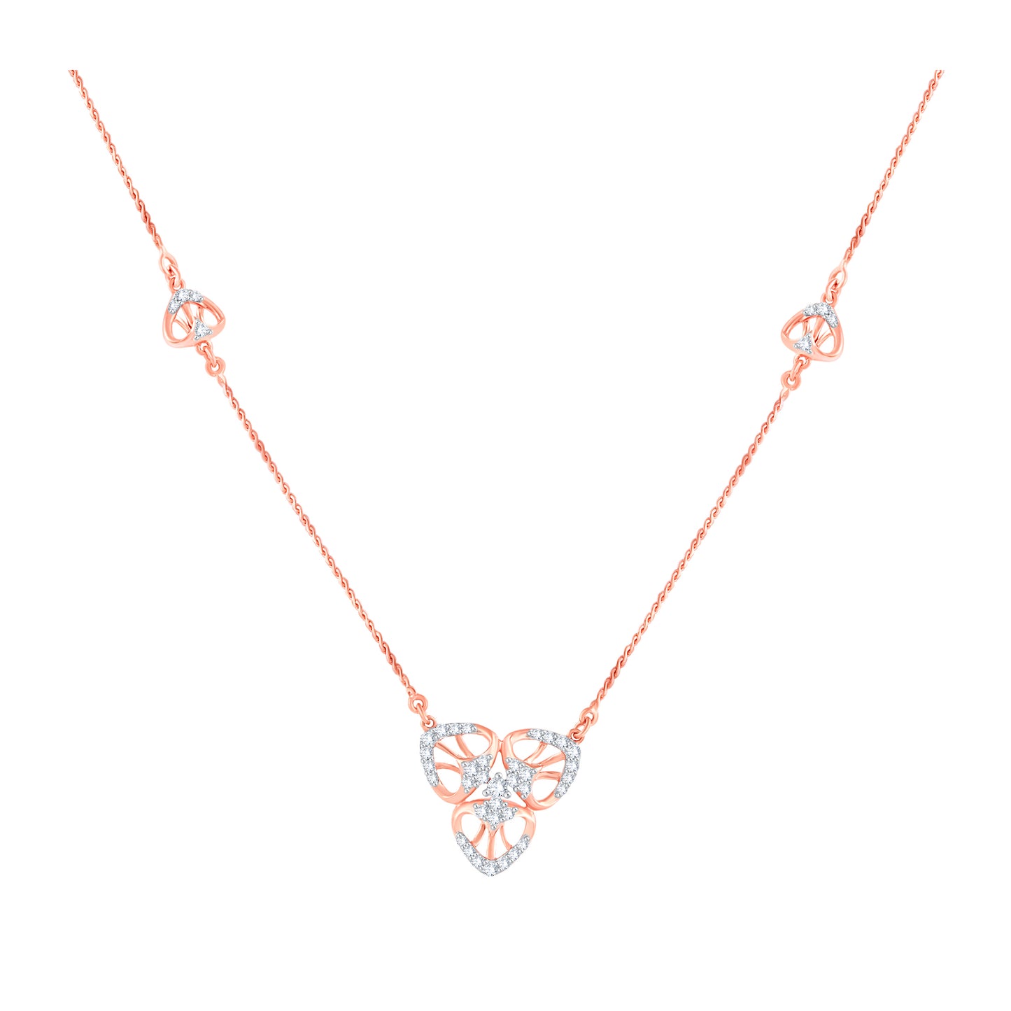 Diamond Pendant for her in Rose Gold DPD22190