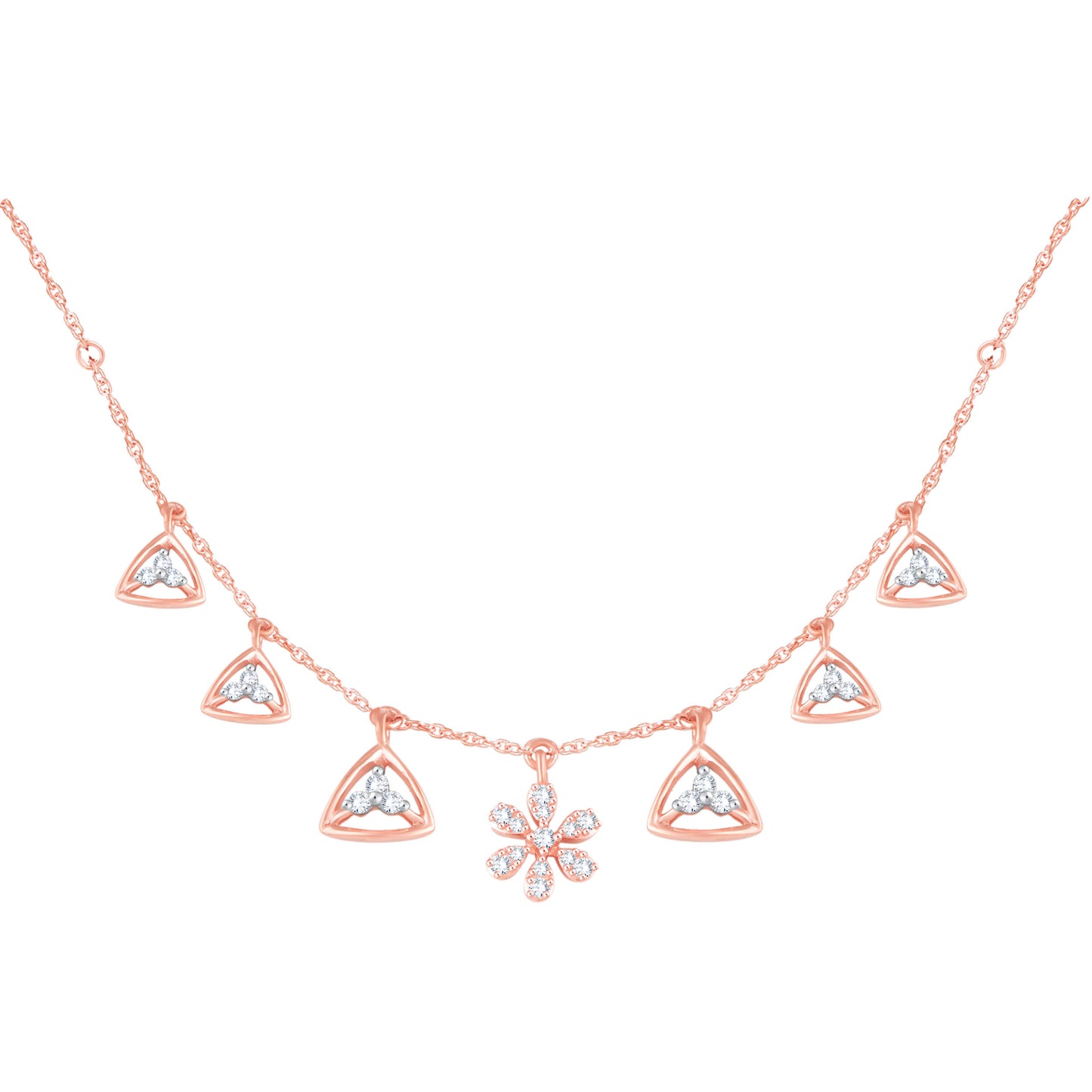 Diamond Pendant for her in Rose Gold DPD22191