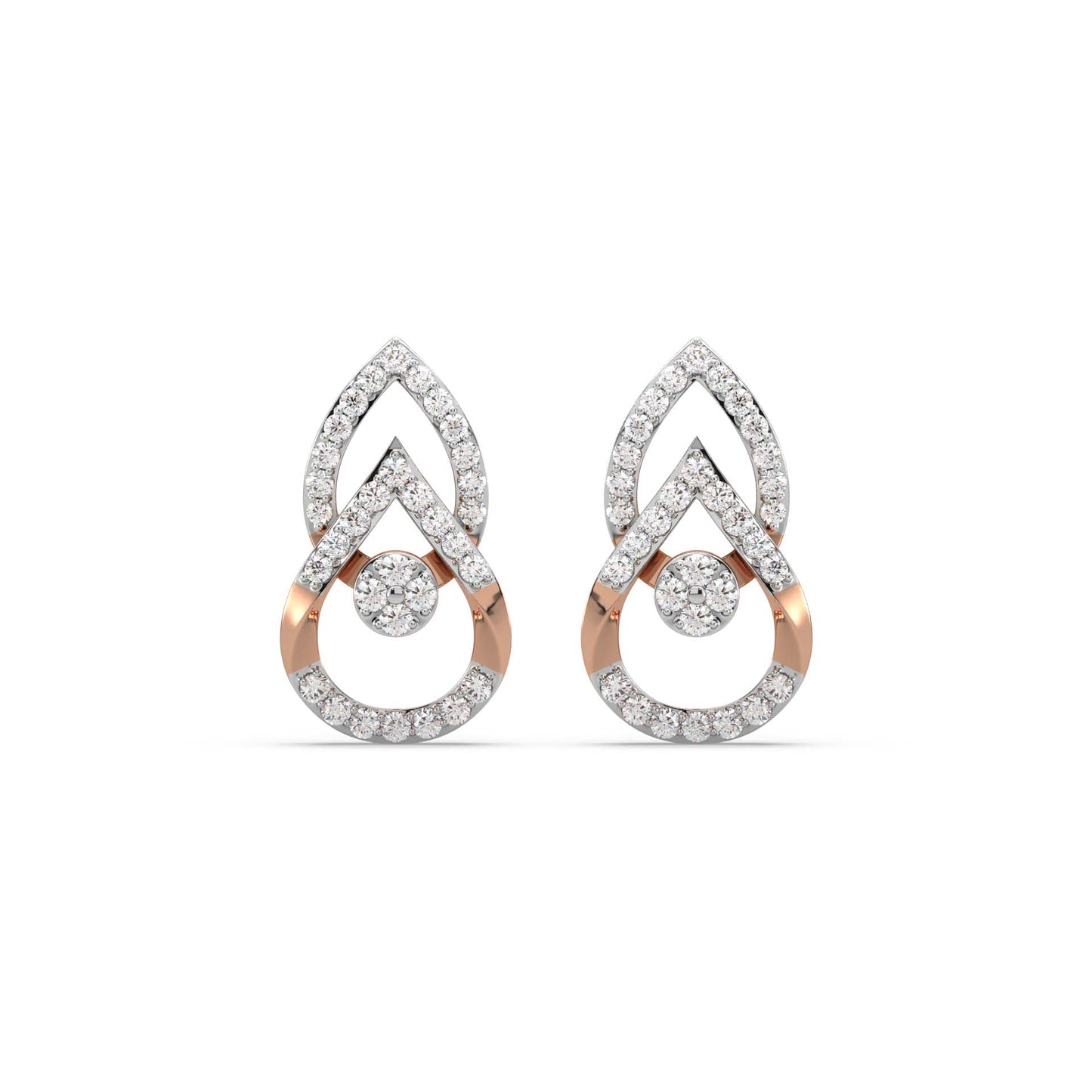 Ilena Layered Diamond Stud Earrings