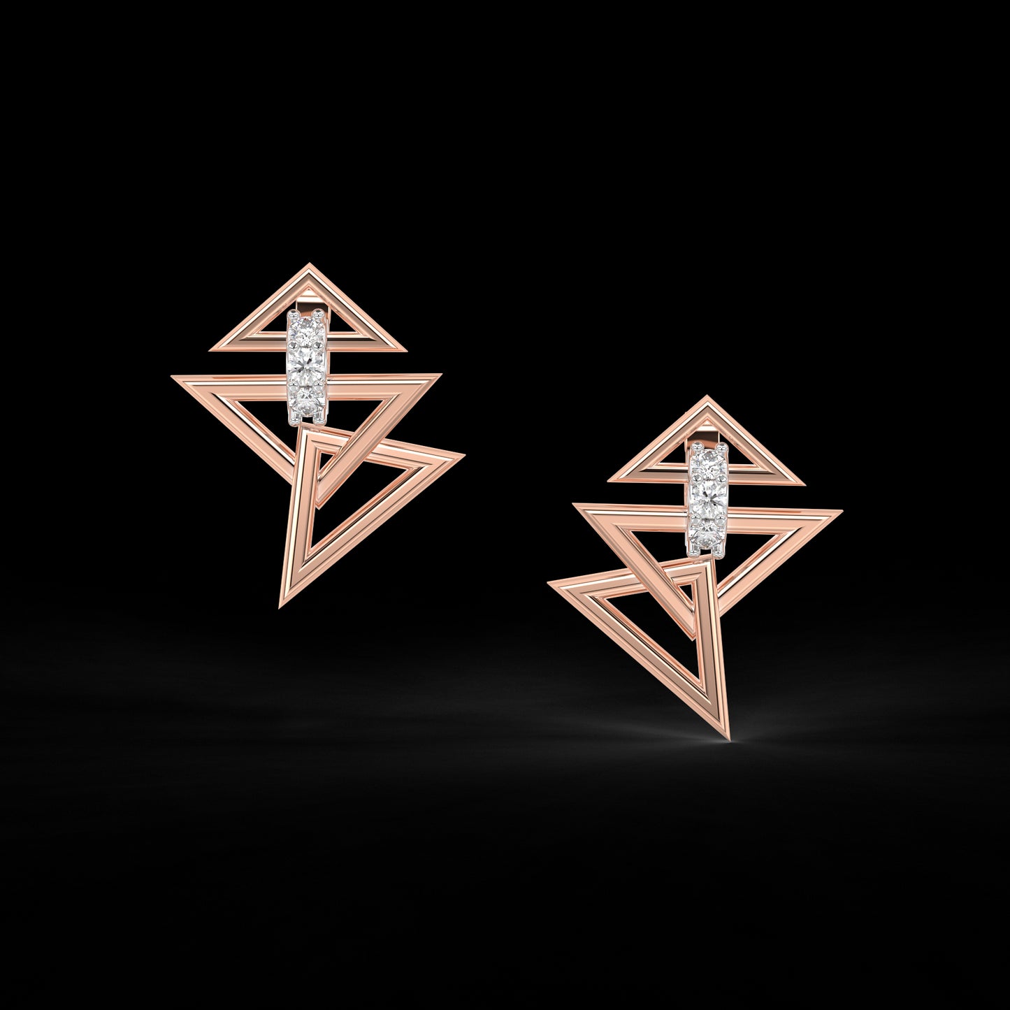 Diamond Pendant Set for her in Rose Gold DPE22007