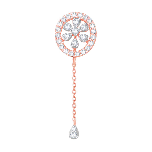 Diamond Earring for her in Rose Gold DPE23025