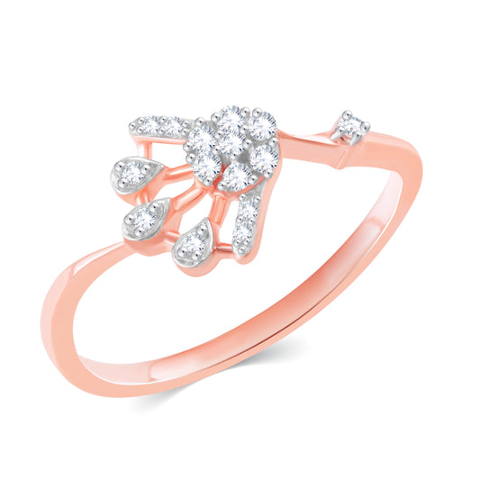 Diamond Ring for her in Rose Gold DPR23007