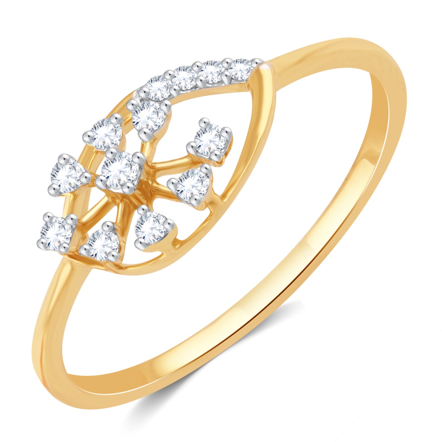 Diamond Ring for her in Yellow Gold DPR23015