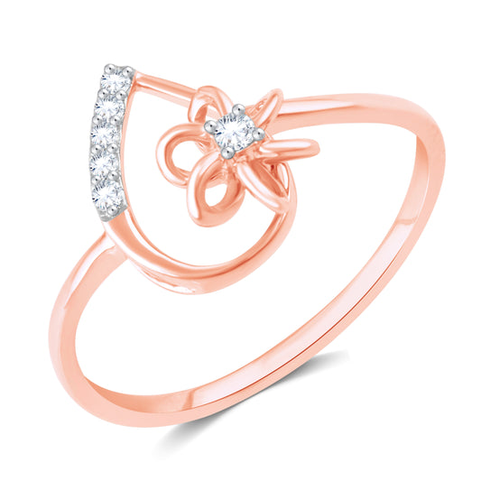 Diamond Ring for her in Rose Gold DPR23017