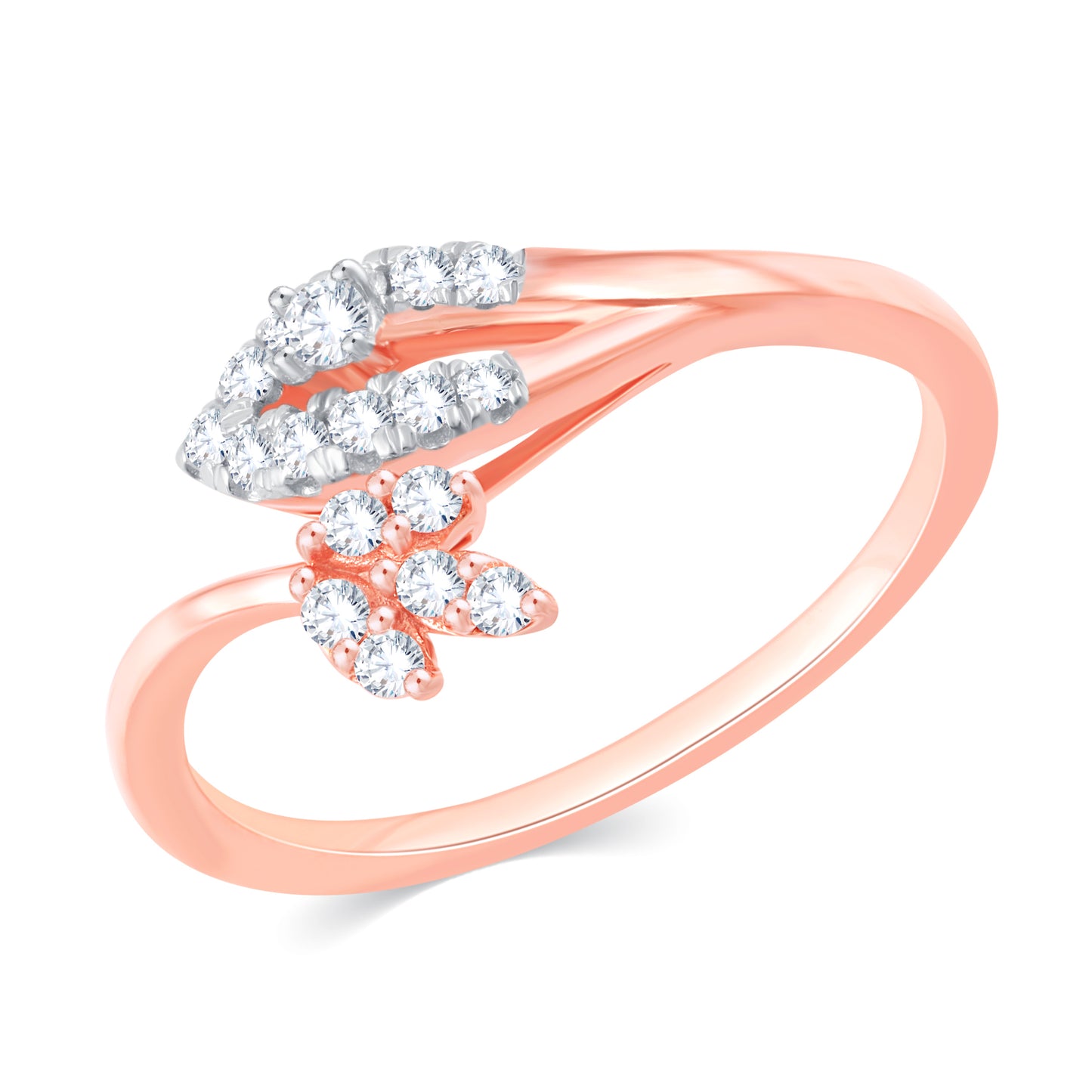 Diamond Ring for her in Rose Gold DPR23020