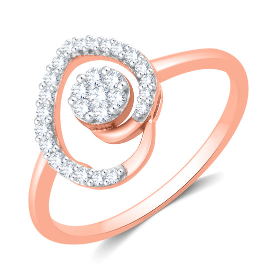 Diamond Ring for her in Rose Gold DPR23022