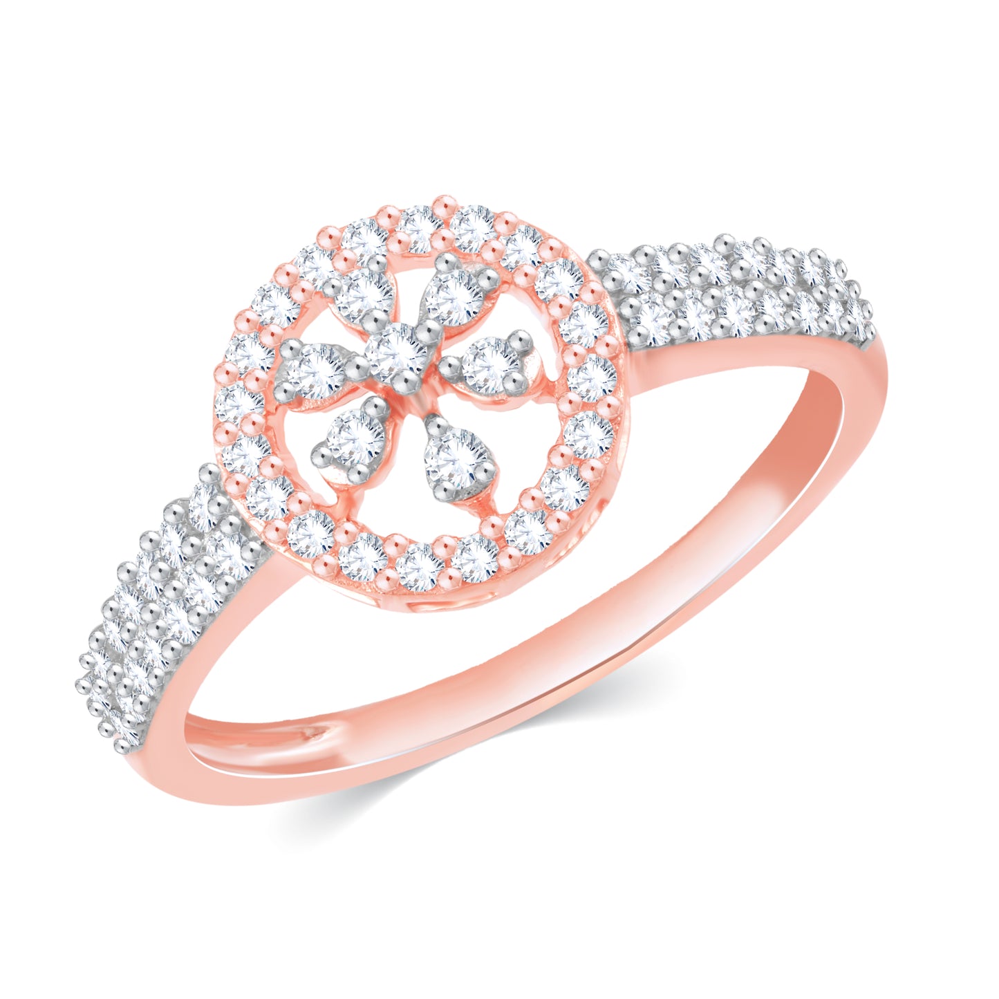 Diamond Ring for her in Rose Gold DPR23025