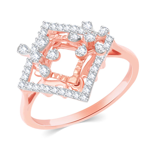 Diamond Ring for her in Rose Gold DPR23026