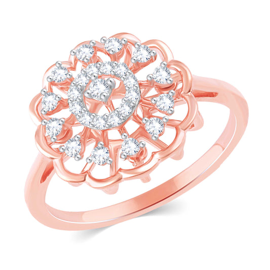 Diamond Ring for her in Rose Gold DPR23027