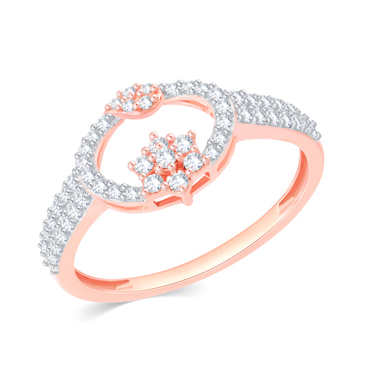 Diamond Ring for her in Rose Gold DPR23030