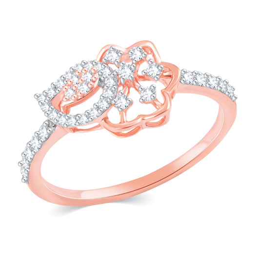 Diamond Ring for her in Rose Gold DPR23031