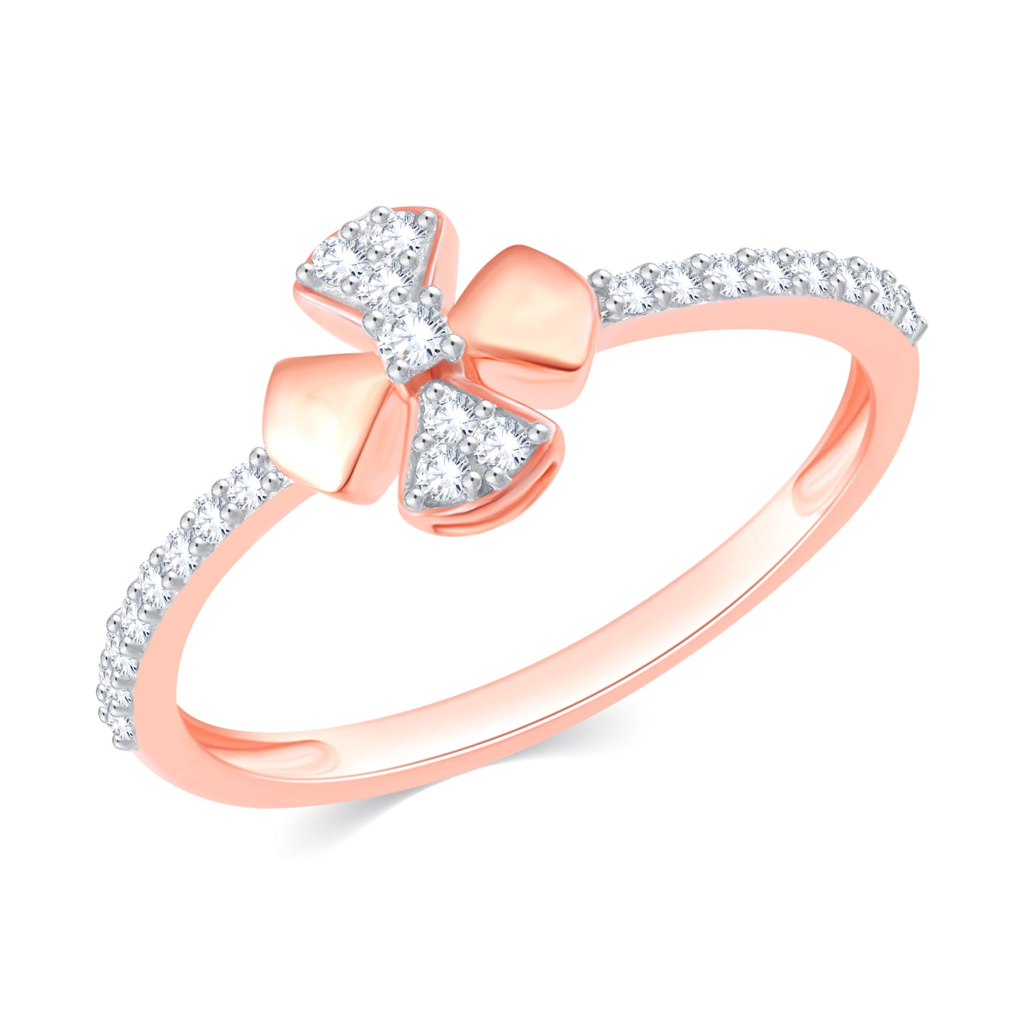 Diamond Ring for her in Rose Gold DPR23033