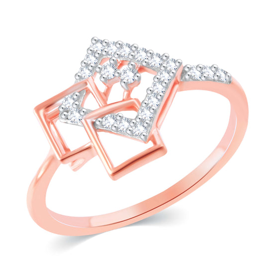 Diamond Ring for her in Rose Gold DPR23038