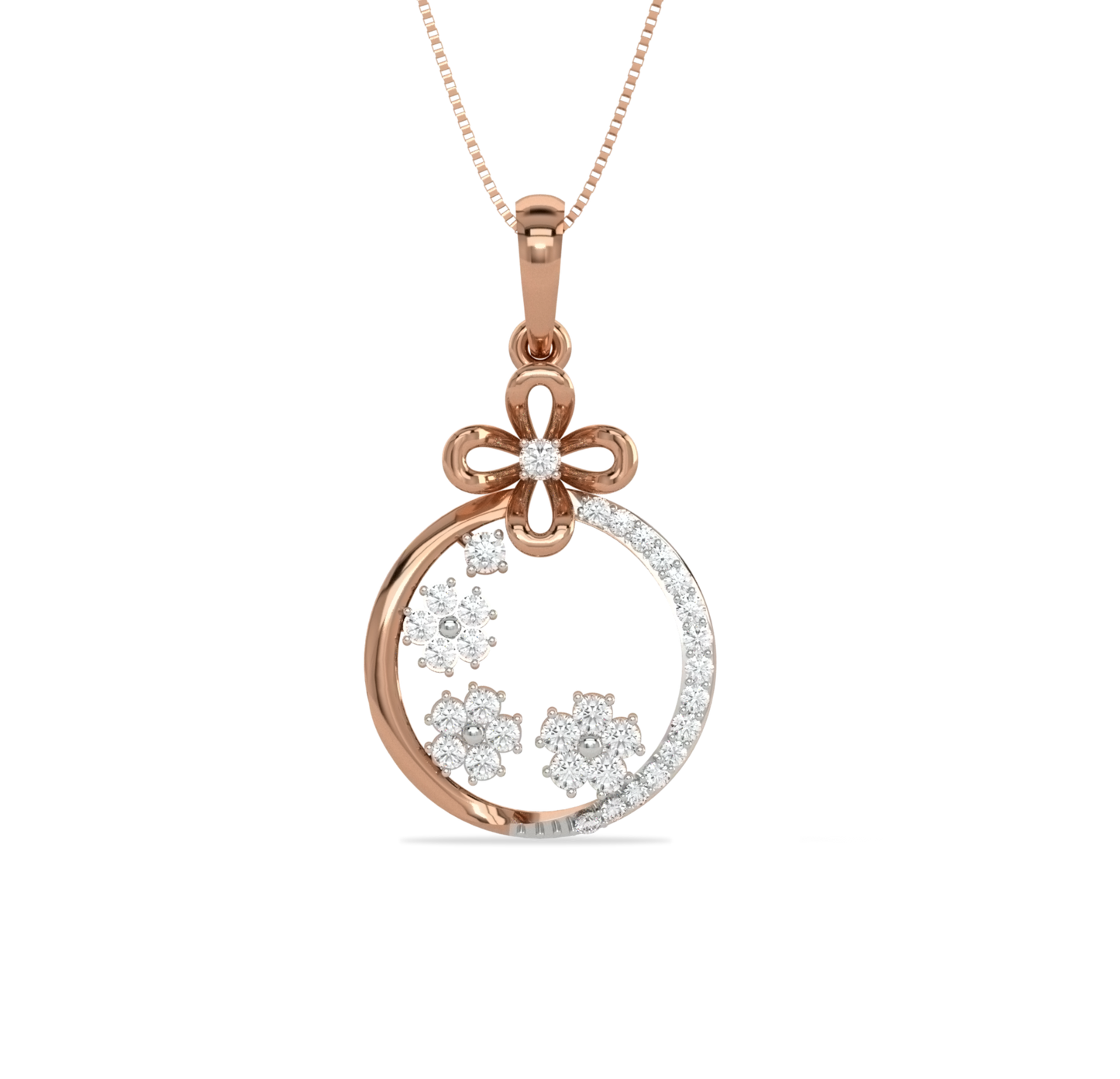 Florence Floral Diamond Pendant