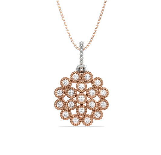 Raiya Flower Diamond Pendant