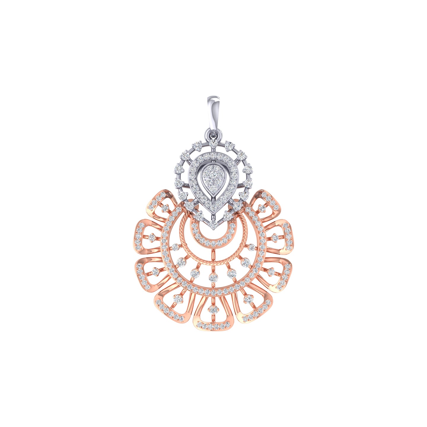 Nene Floral Diamond Pendant