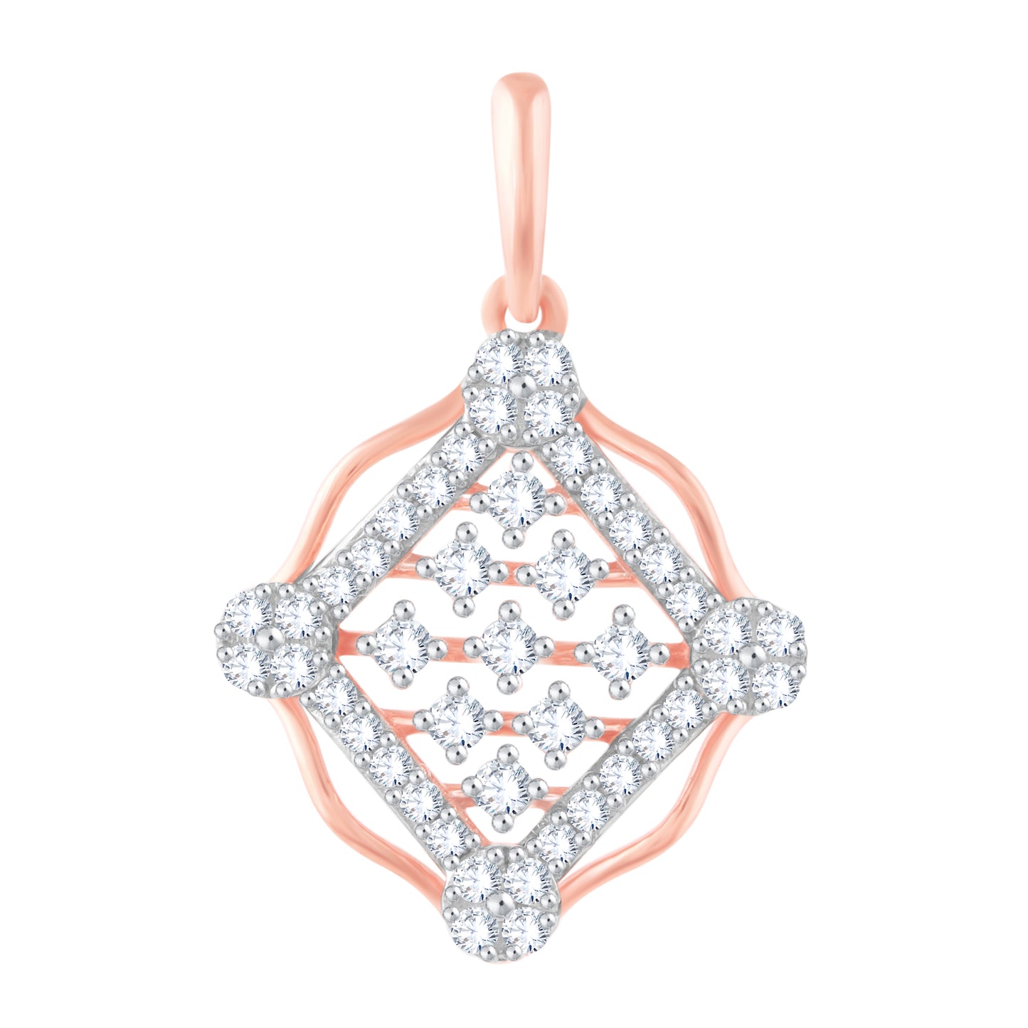 Diamond Pendant for her in Rose Gold DPS23008