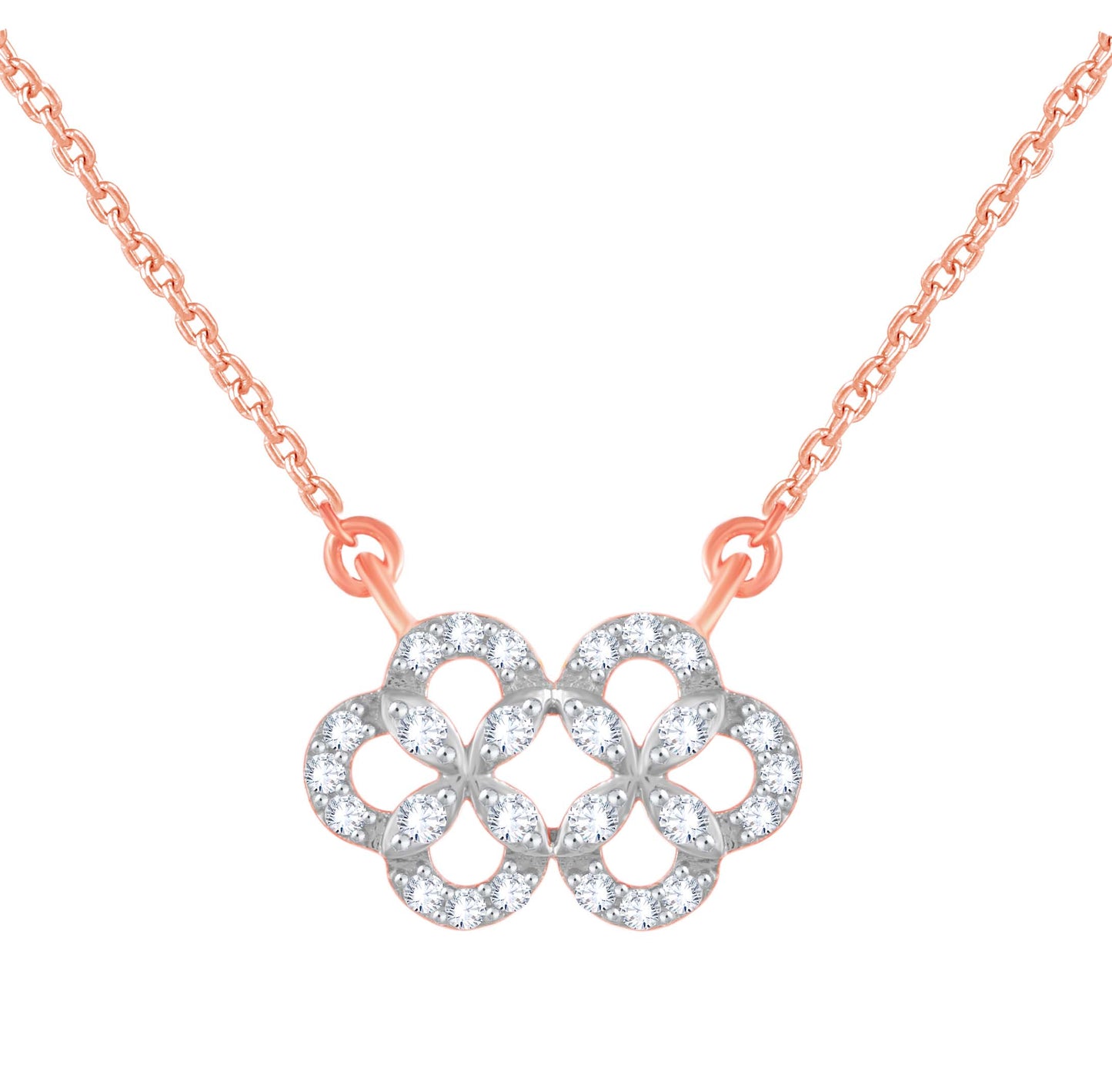 Diamond Pendant for her in Rose Gold DPS23011